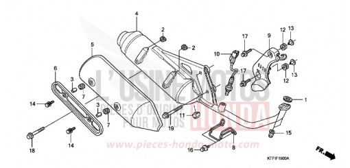 EXHAUST MUFFLER SH150A de 2010